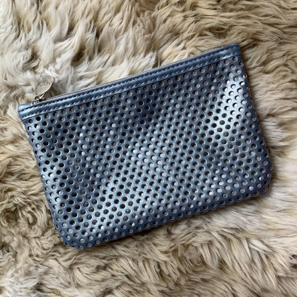 Blue & Silver Makeup Bag